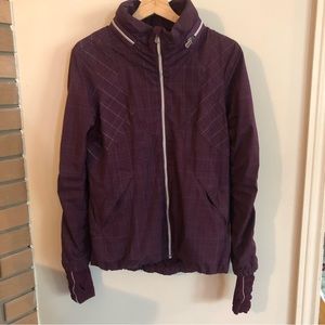 Lululemon plum jacket with reflective threads